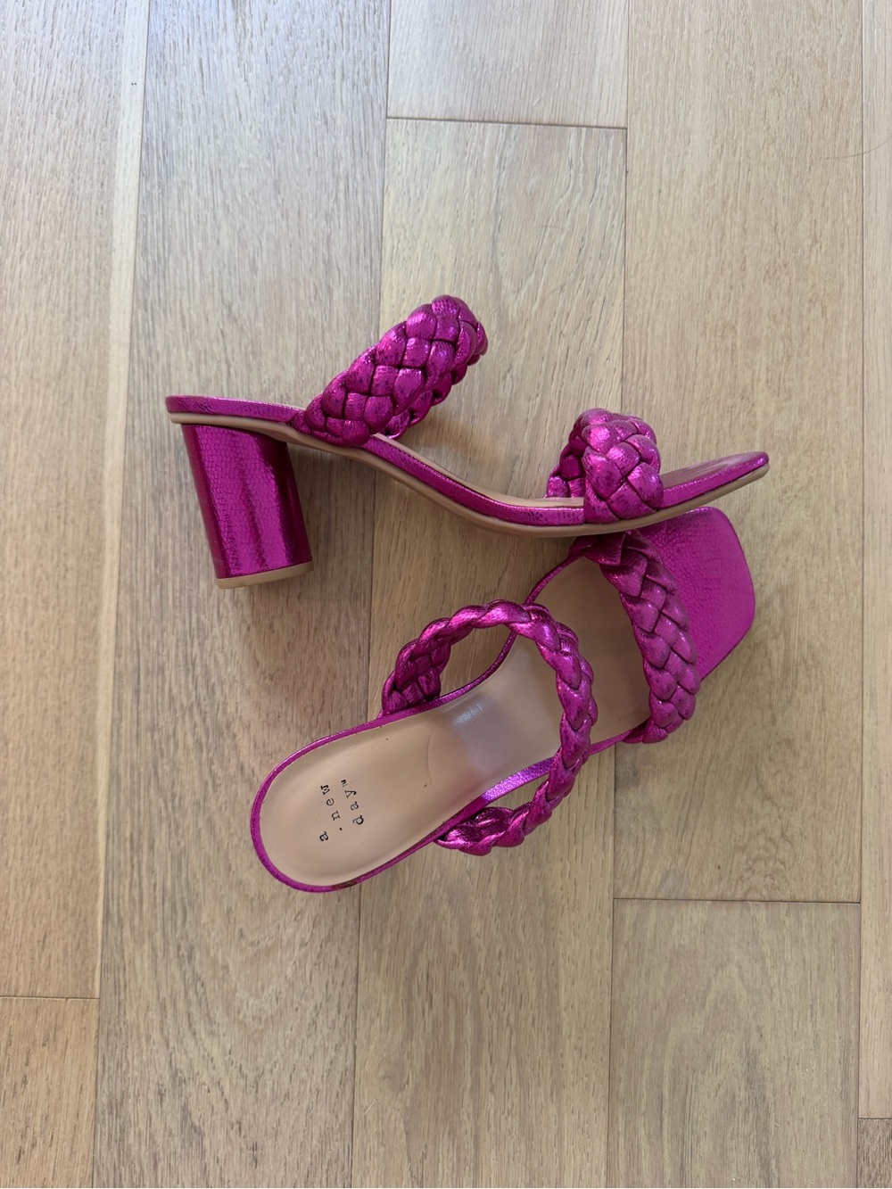 Women’s Braided Slide Sandals in Fuchsia - A New Day